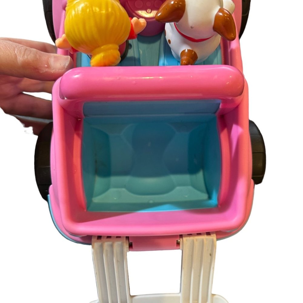 Fisher Price Little People Mattel 2010 Block Builder Pink Jeep Car Vehicle SUV - Picture 6 of 10